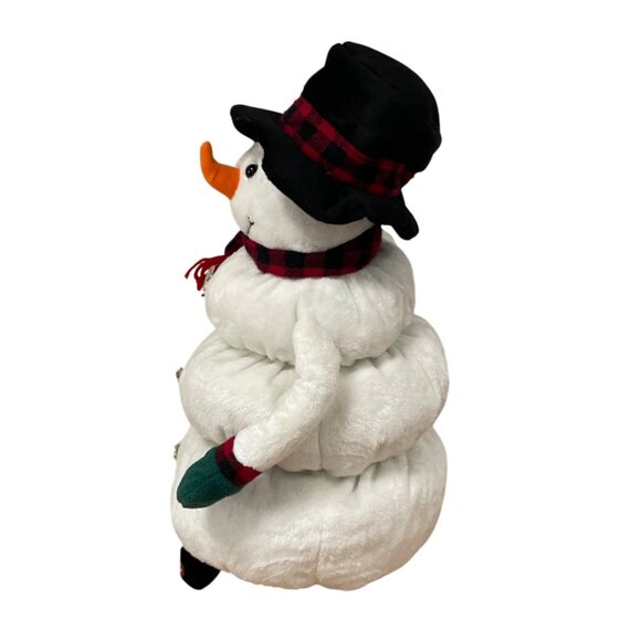 Vtg Animated Musical Up and Down Snowman Plush 15 Inch Frosty Song Story VIDEO - Picture 3 of 10